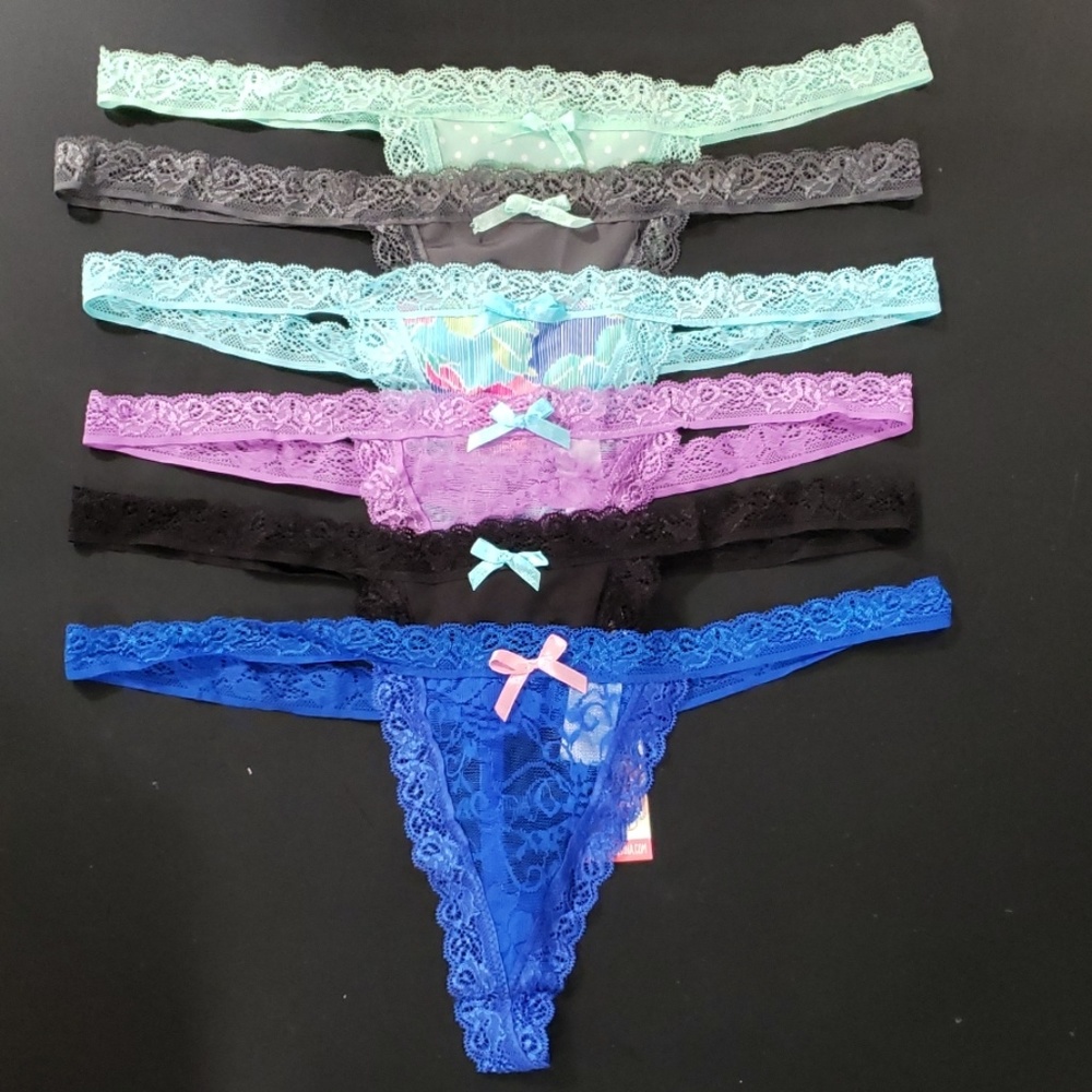 *Sale* 6-Pack Women's G-string Thongs NWT EBL7003